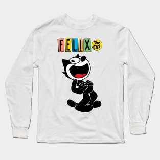 smile loud the cat happy Long Sleeve T-Shirt